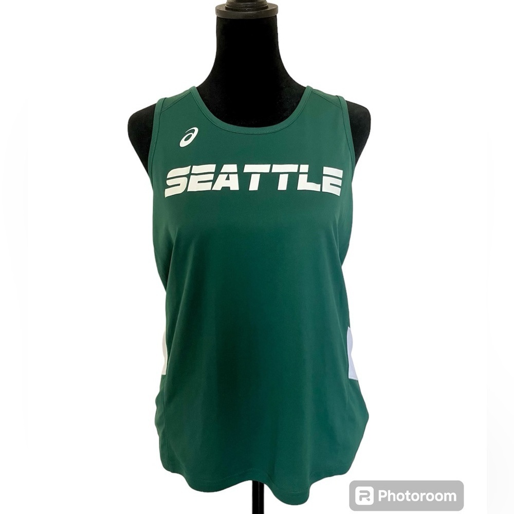 Asics Seattle Jersey Green Size Medium​​​​